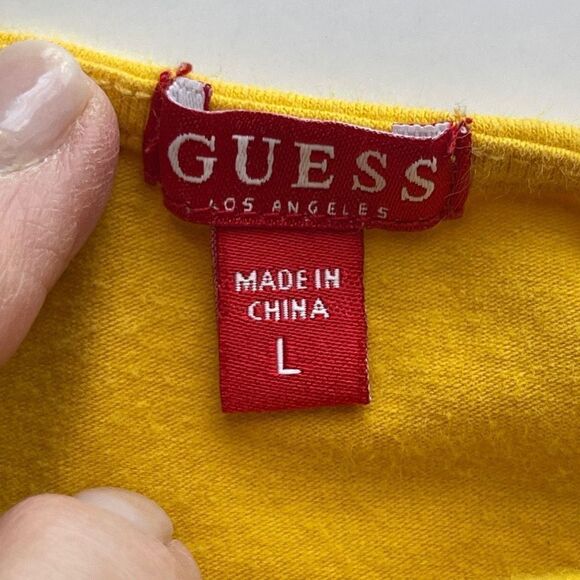 Guess Marigold Scoop Neck and Zippered Front Knit Blouse, Large - Picture 4 of 8